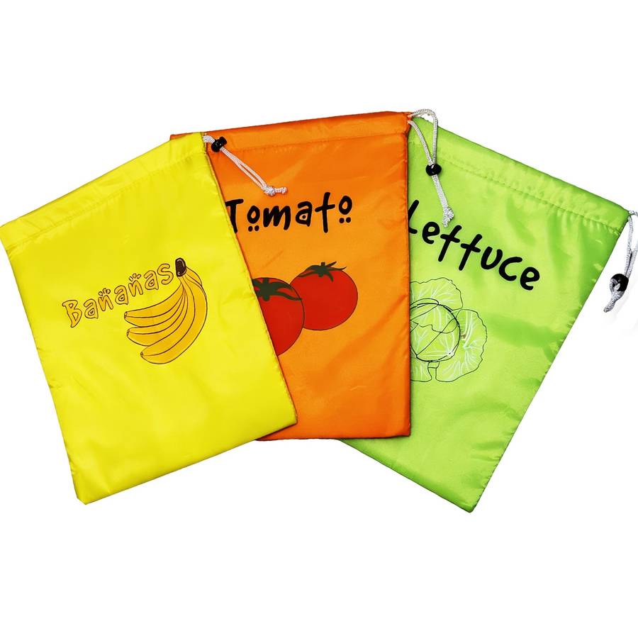 Food Storage Bags Quantity 5Pcs 3Bananastomatolettuce
