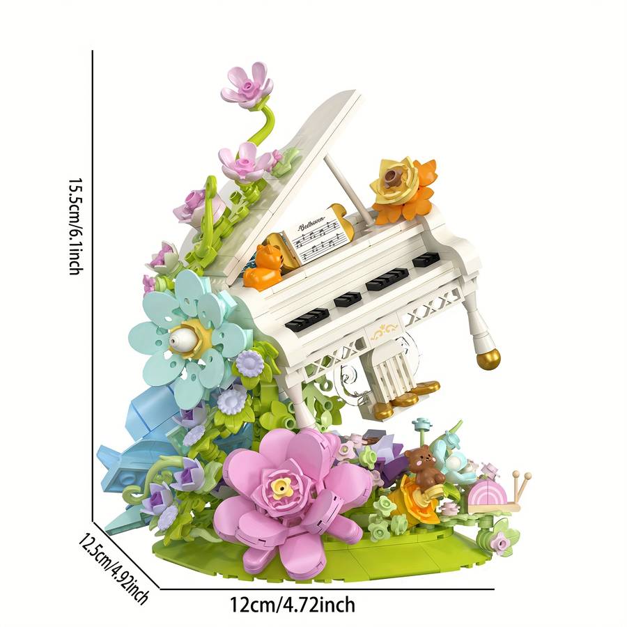 3D Puzzle Musical Instrument Model Model Orchid Piano 1155Pcs