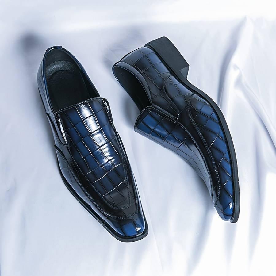 Mens Leather Shoes Color Blue Sizeuk 8