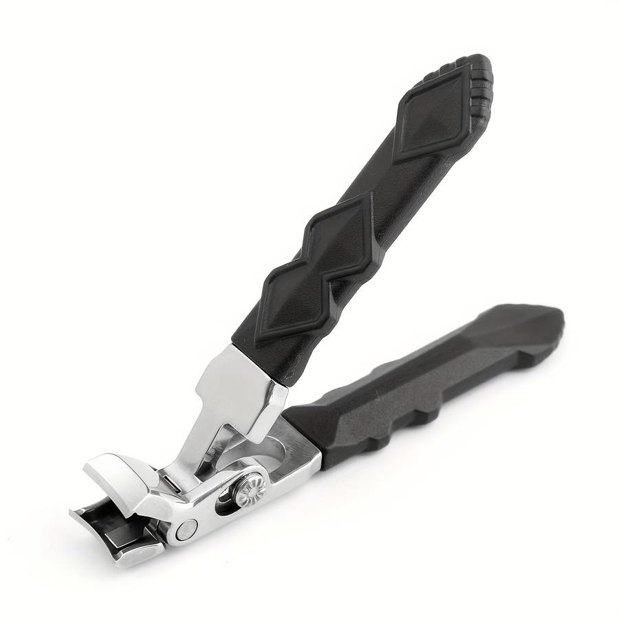 1pc Ergonomic Stainless Steel Nail Clippers Heavy-Duty Wide Jaw for Thick Toenails  Fingern