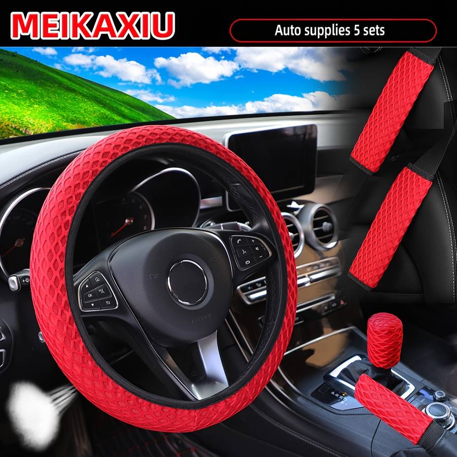 Car Steering Wheel Cover Black