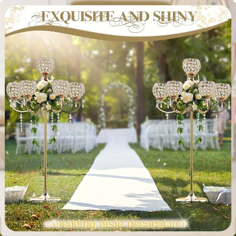 Wedding Supplies Color Golden  7 Arms  1 Piece