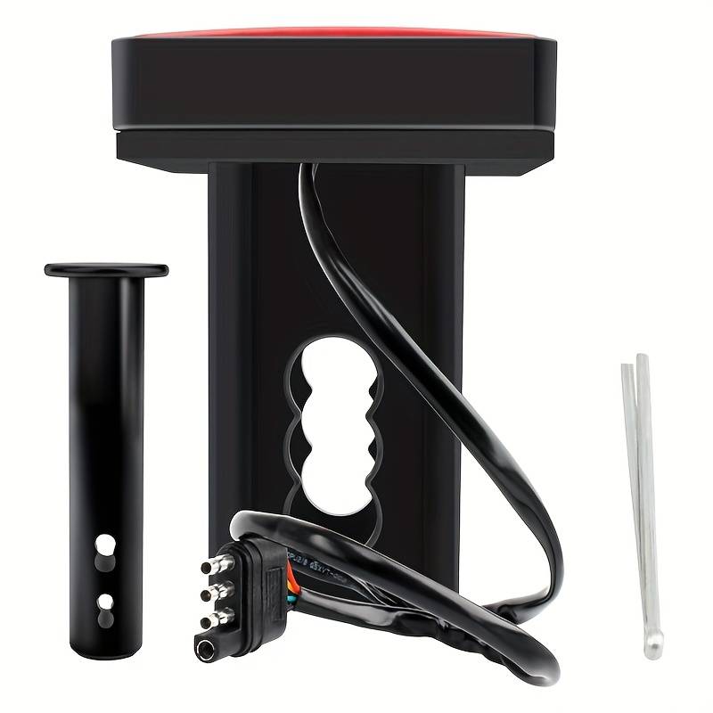 1pc 15LED Red Brake Light & DRL for Trucks SUVs and Trailers Hitch Receiver Cover