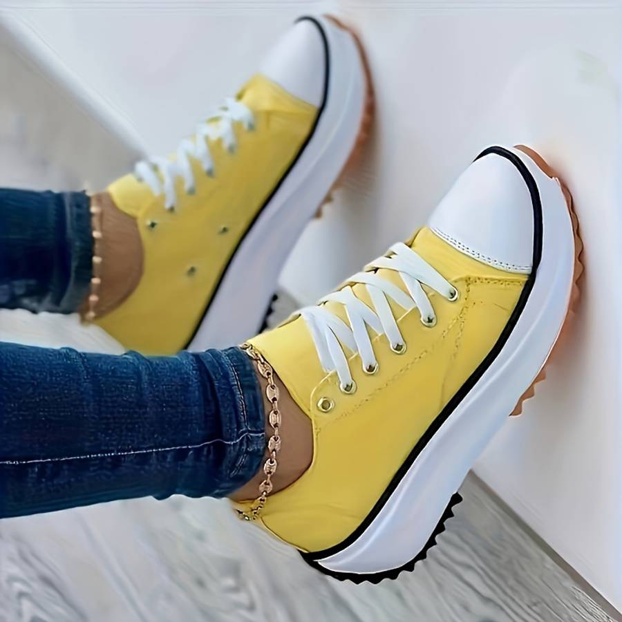 Women S Sneakers Color Yellow Sizeuk 2.5