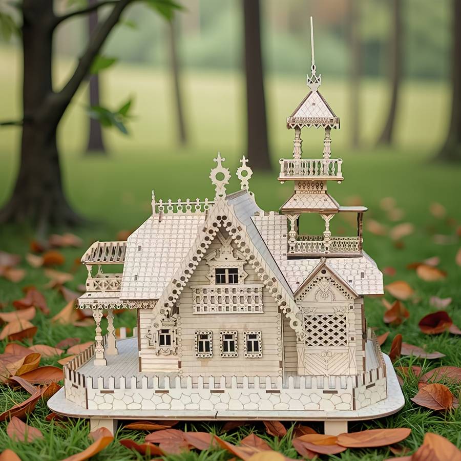 Building Toy Architectural Model Toy Set Color Apricot