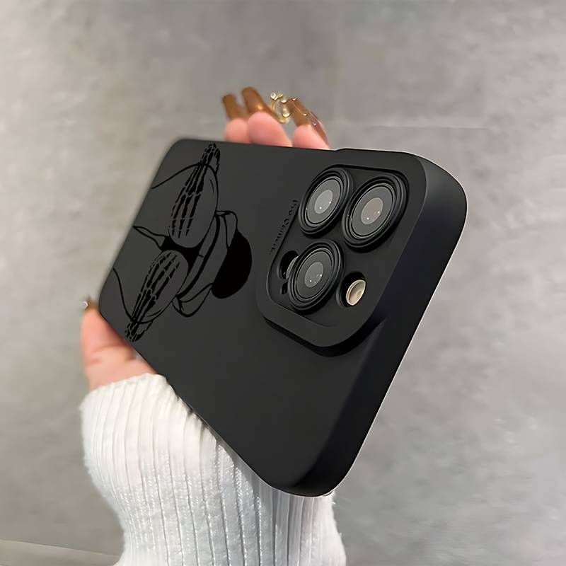 1Pc Black For iPhone 15 Plus Phone Case Phone Cover