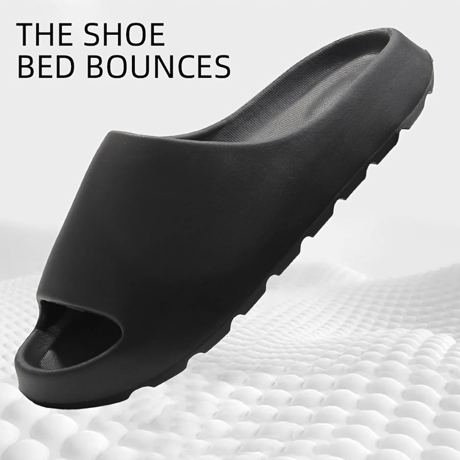 Men Slippers Summer Style Black Size Uk 4.5 To 5