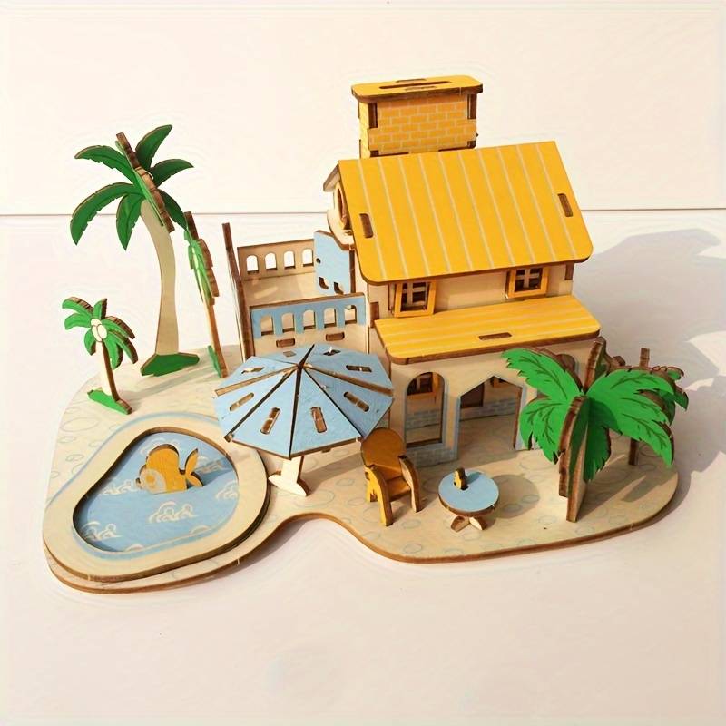 Building Toy Architectural Model Toy Set Style Binhai Xiaozhu