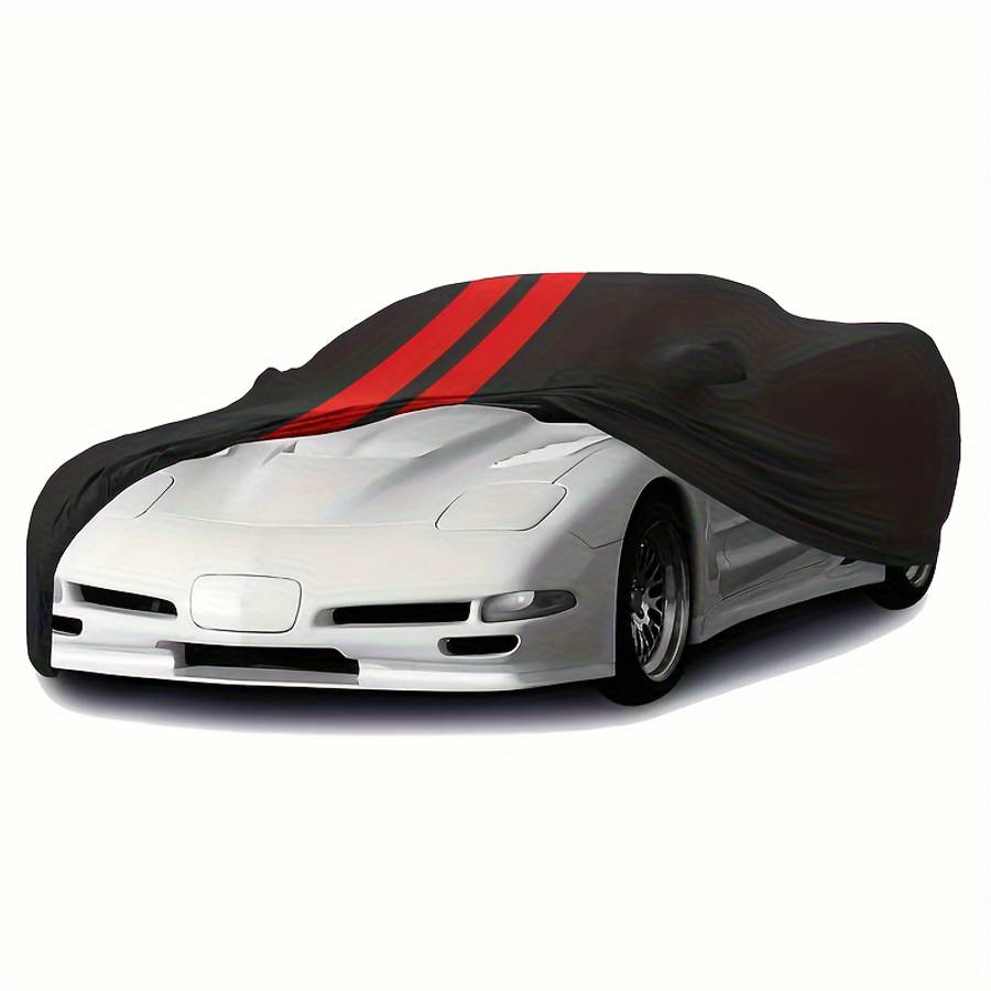 Car Cover Color Black Red Model For C5