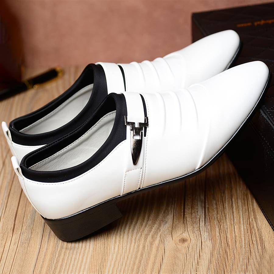 Mens Leather Shoes Color White Sizeuk 7