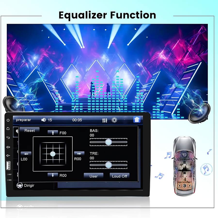 Car Audio  Entertainment System Items With Microphone