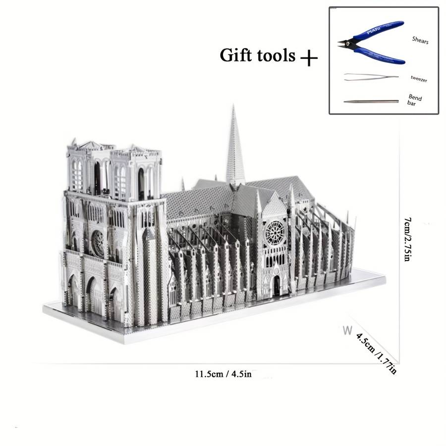 Building Toy Architectural Model Toy Set Color 3D Puzzle  Add   Tools