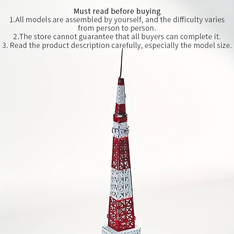 Building Toy Architectural Model Toy Set Model Tokyo Tower
