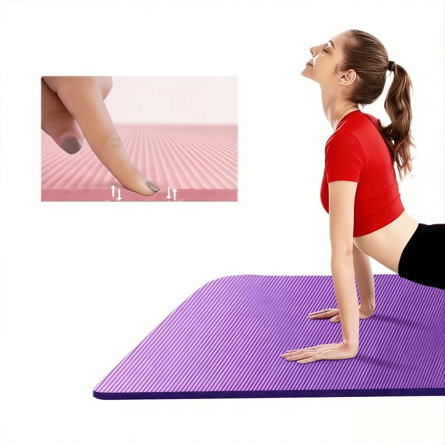 Yoga Mat Grape Purple Size 185*61*1.5Cm