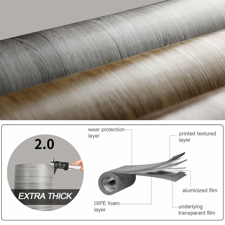Self Adhesive Floor Stickers Smokeddeepgray 2Roll