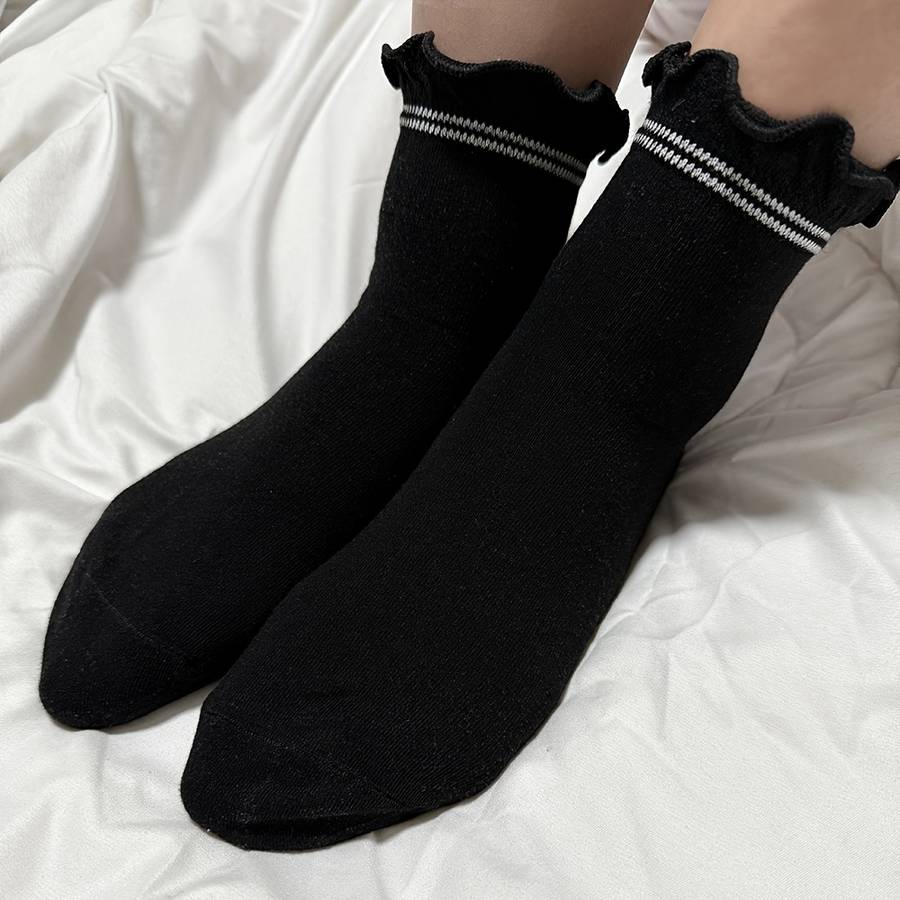 Women S Socks Color White5 Pairs Size Onesize