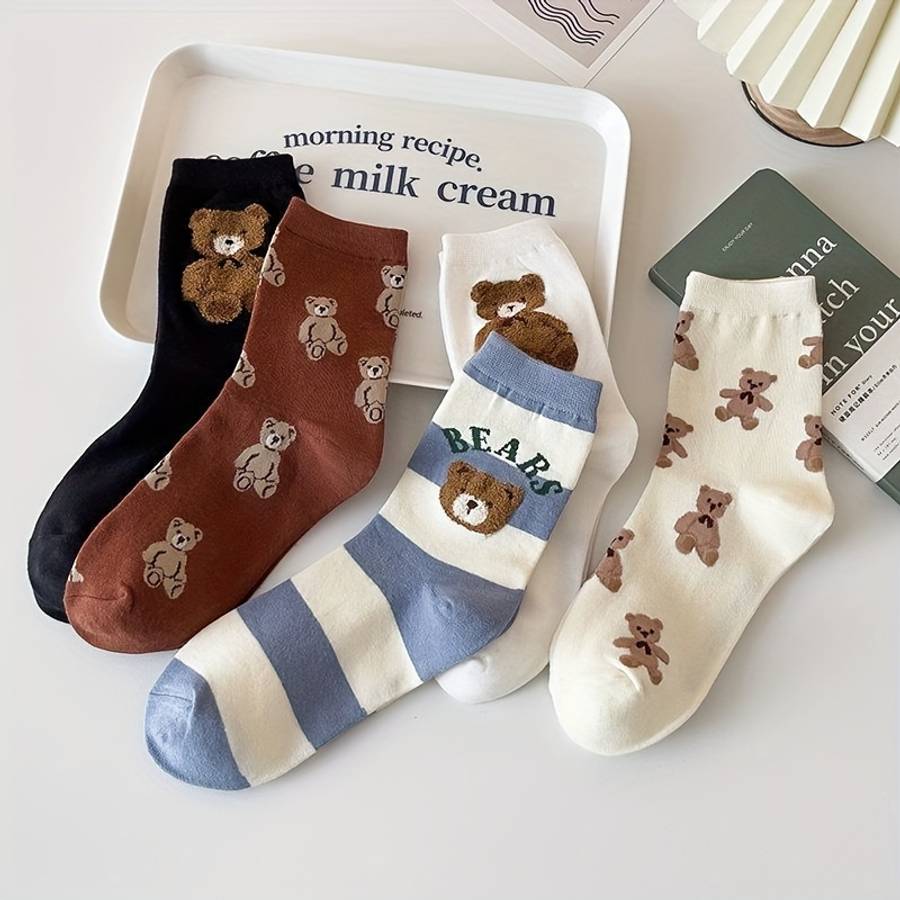 Women S Socks Color 5 Pairs Of Mixed Colors Size Onesize
