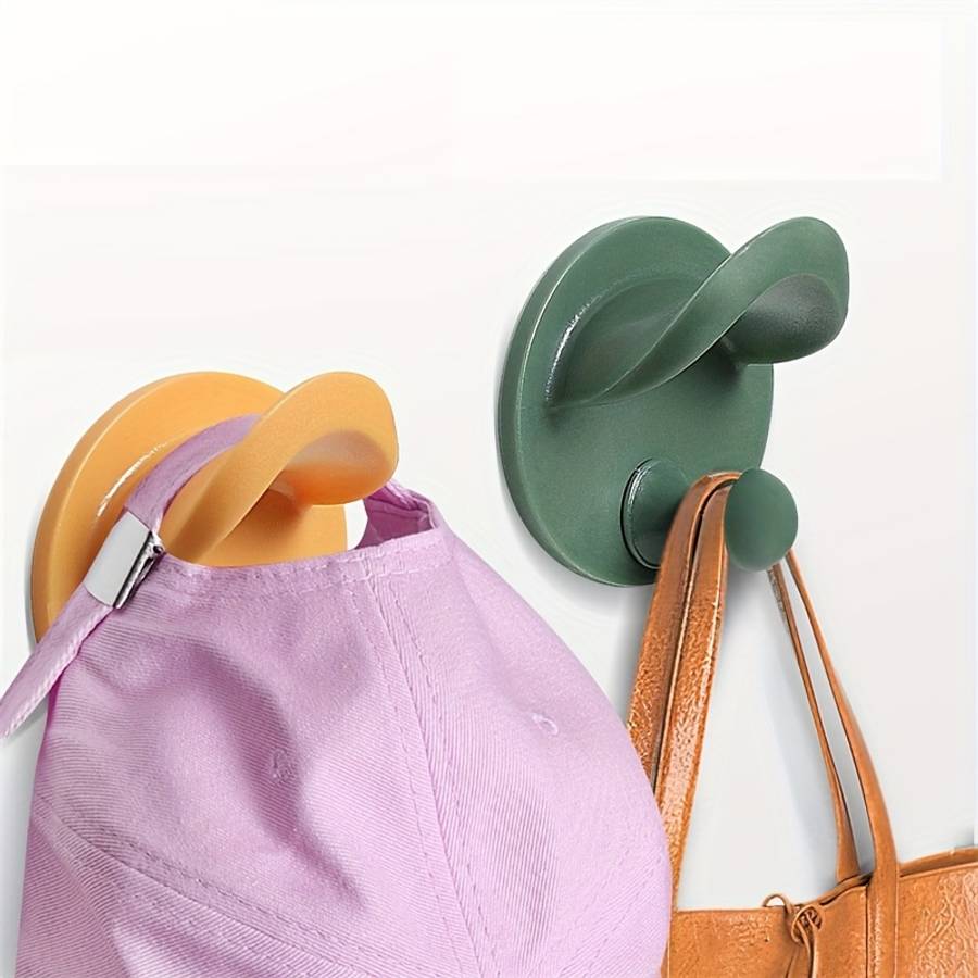 1 Household Hat Hanger And Clothes Hanger Wall Mounted Storage color Yellow