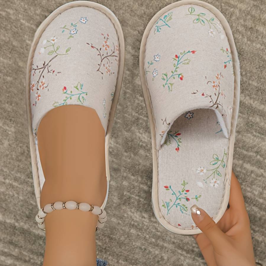 Cotton Slippers Color Floral  Sizeuk 8.5