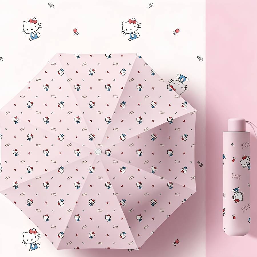Umbrella Style Hellokitty  White 8K