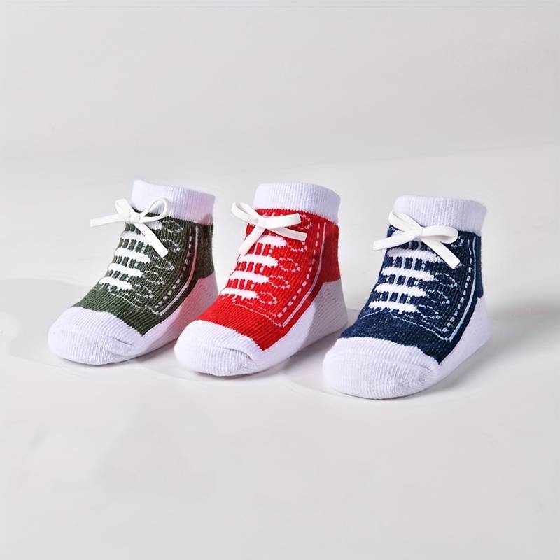 3 Pairs Mixed Colors L High Elastic Socks