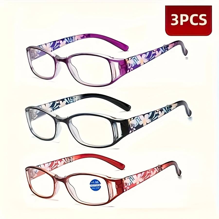 Glasses Color 3Pcs  Purple  Purple  Black  Size200