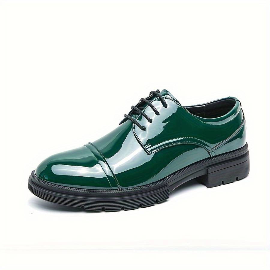 Mens Leather Shoes Color Green Sizeuk 10