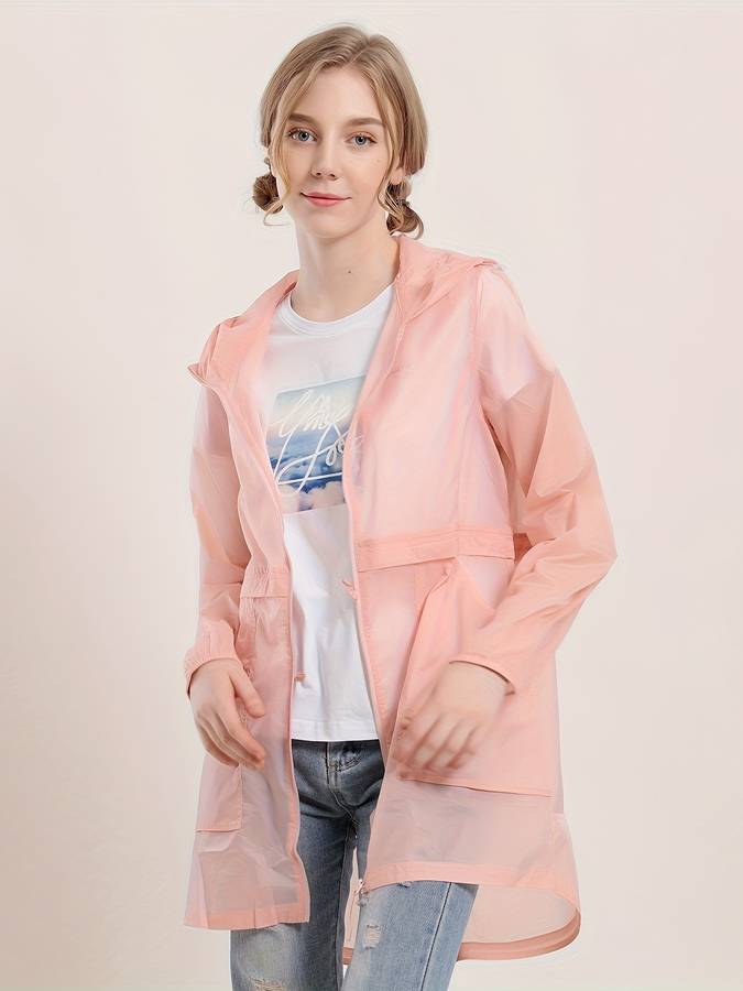 Raincoat White Size Asian S