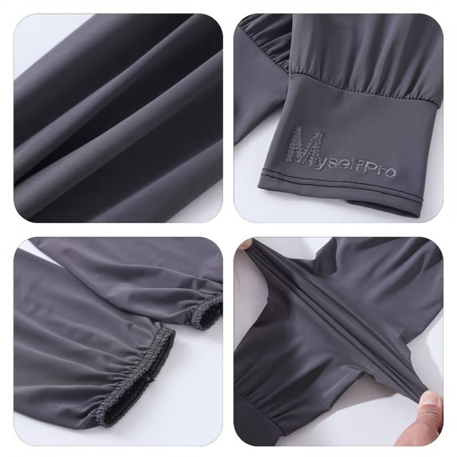 Sunscreen Sleeves Color 4Pcs Light Gray