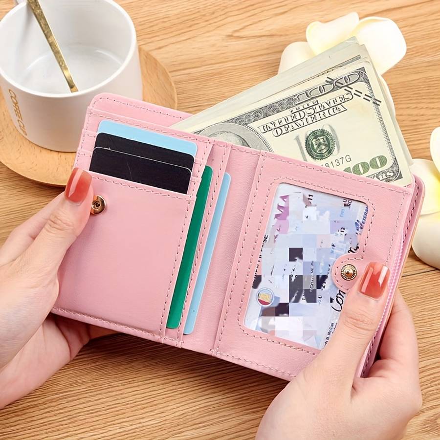 Cute Cartoon Cat Design Synthetic Leather Wallet