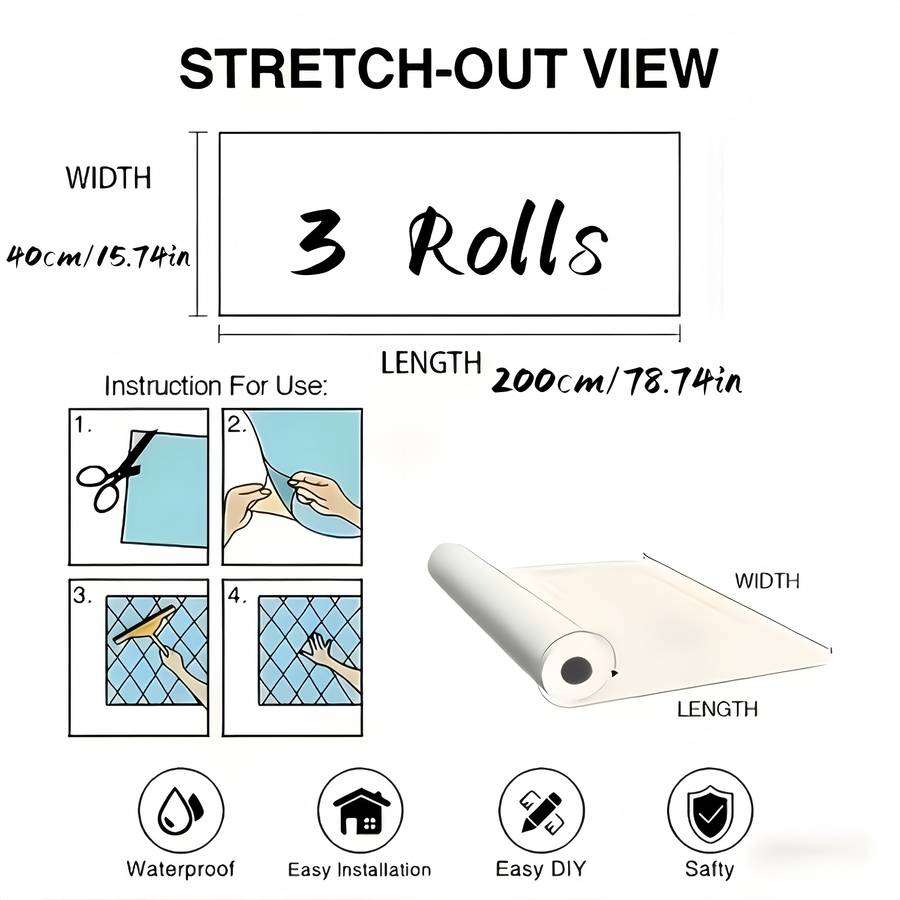 Self Adhesive Floor Stickers Ec 9529 3 Rolls