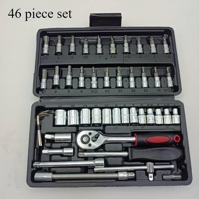 Screwdriver Bit Tool Set Color Black 46 Piece Set