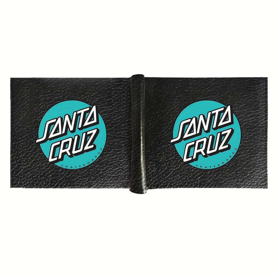 1pc Santa Cruz Men's Wallet Casual Black Crocodile Pattern Multifunctional Bi-Fold Coin Purse C