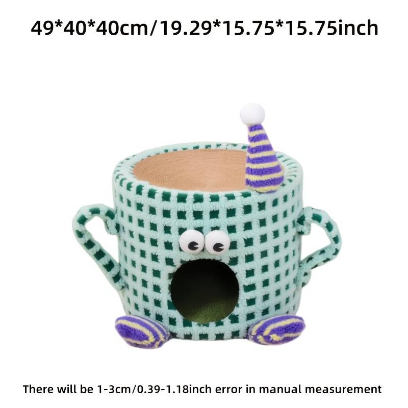 Pet Supplies Color Three  Layer Double Column Foot Cup Cat Climbing Frame Green Cup Model