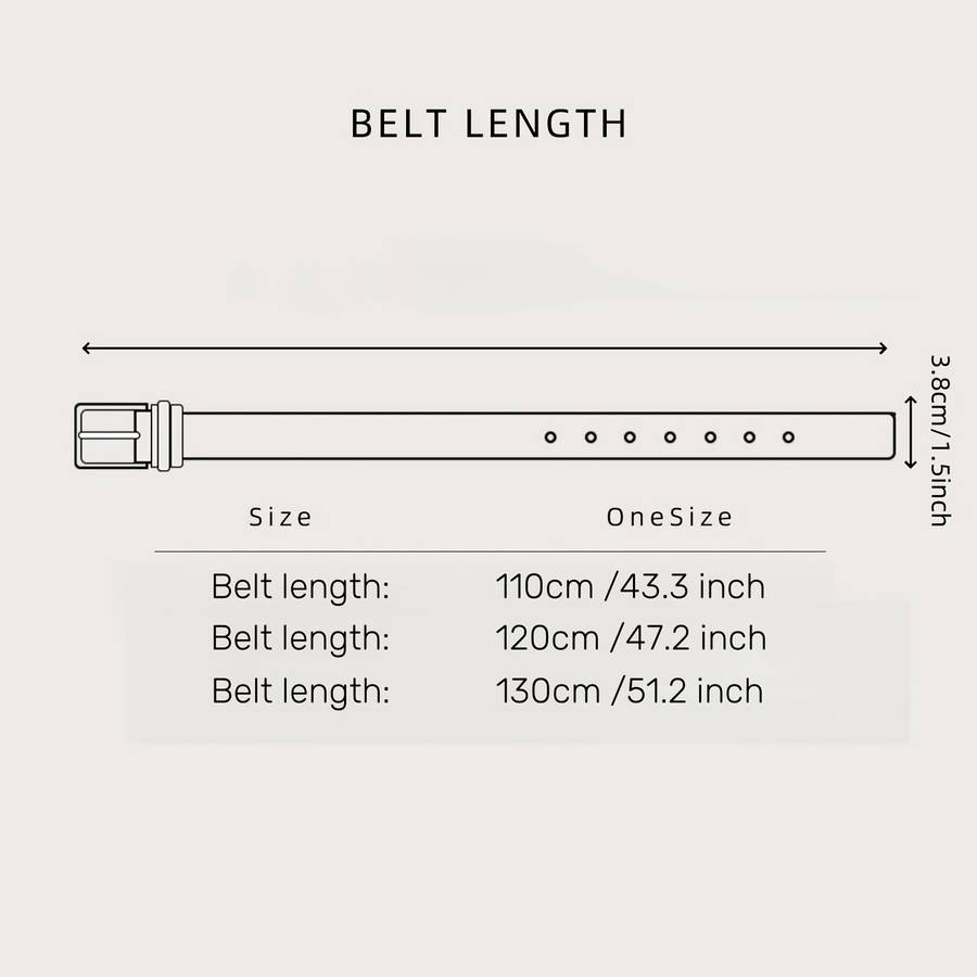 Belt Size 130Cm 51.1Inch Style Q