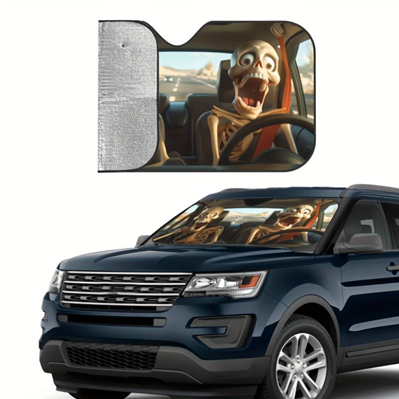 Car Sun Shades Size 130 X70Cm Style Many Huskies