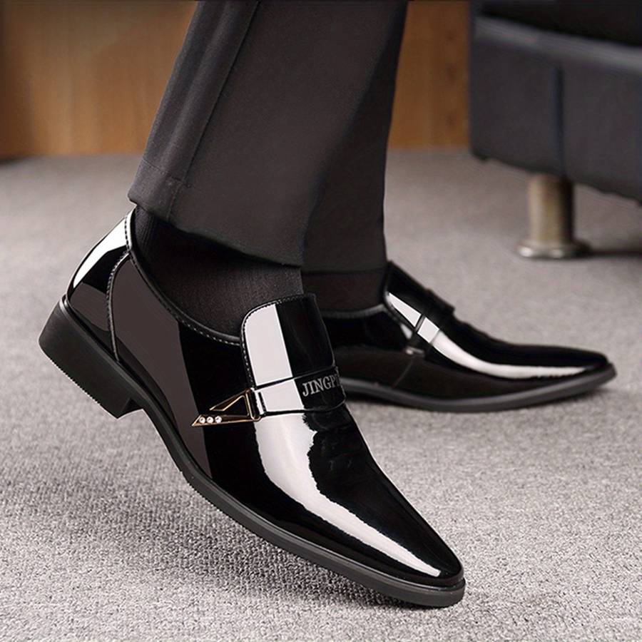 Mens Leather Shoes Color Black Sizeuk 8