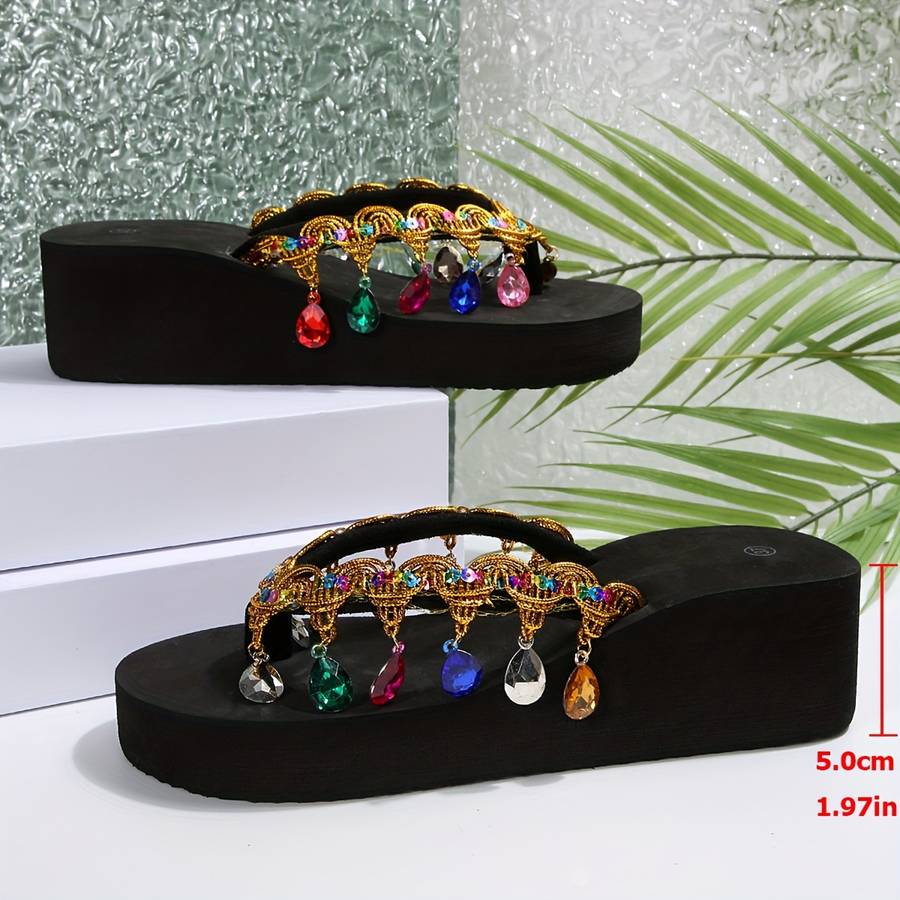 Ladies Summer Flip Flops Black Uk 4