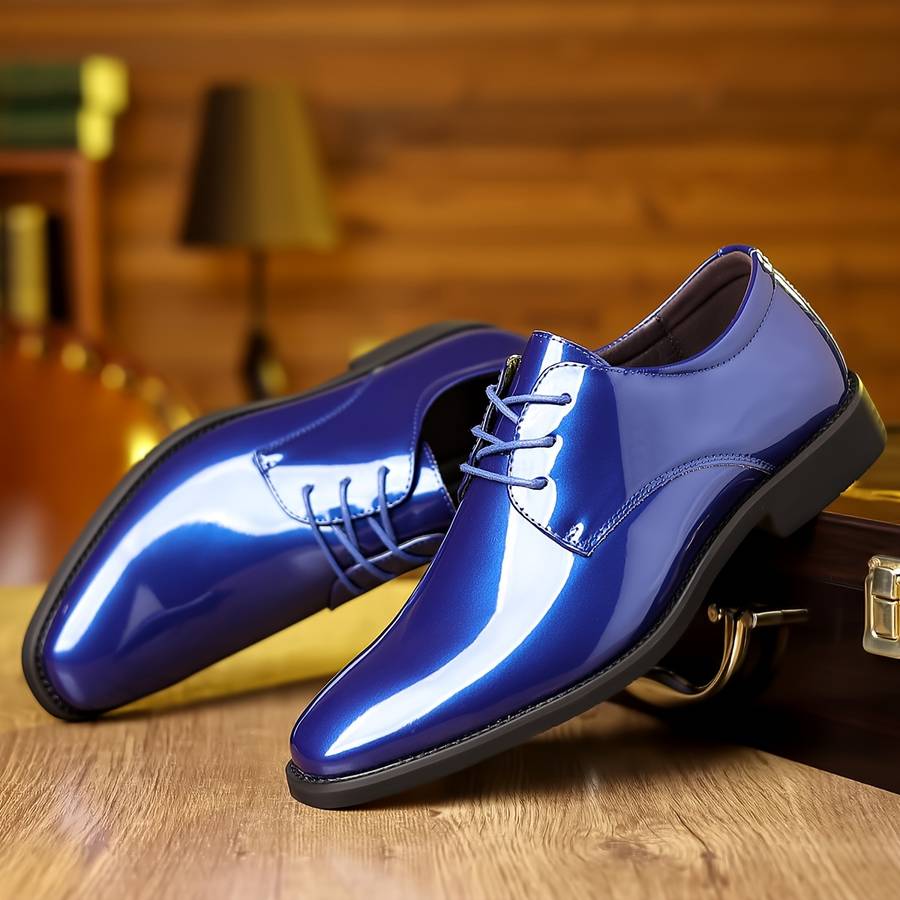 Mens Leather Shoes Color Black Sizeuk 7