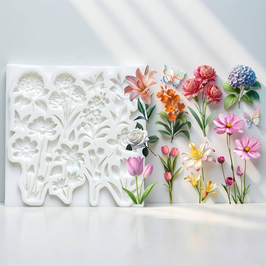 Suitable For Baking Molds Style Flower