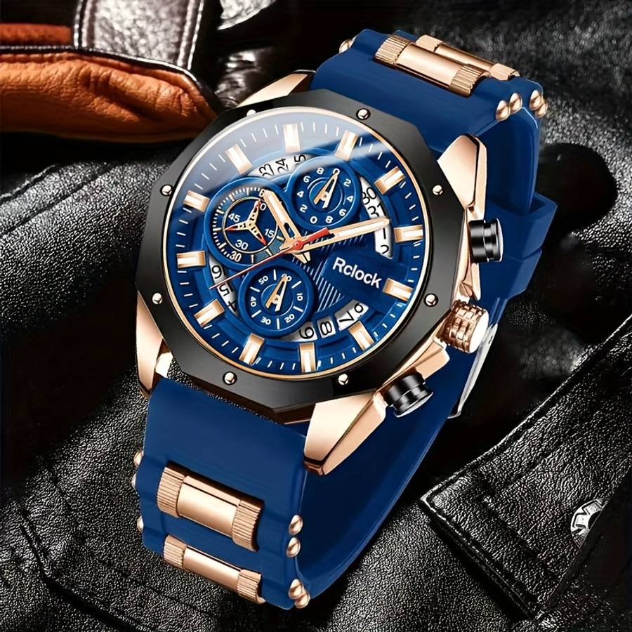 1Pcs Premium Men Stylish Business Casual Featuring Date Display Equipped With