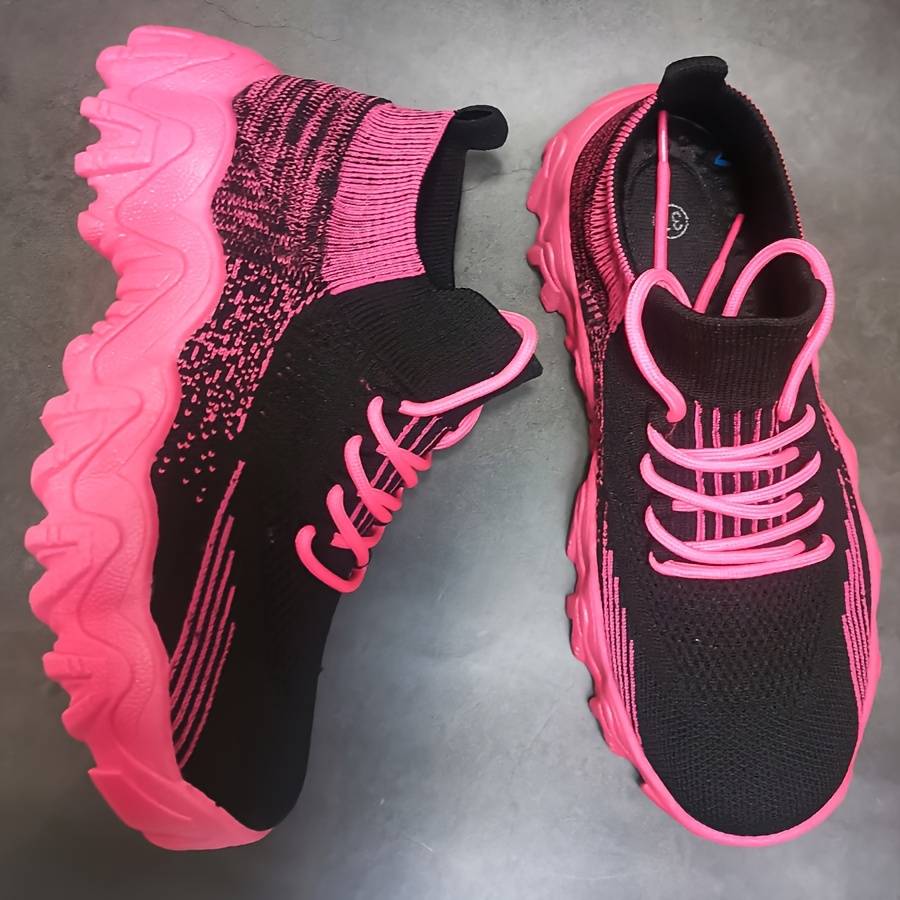 Women S Sneakers Color Blackred Sizeuk 6.5