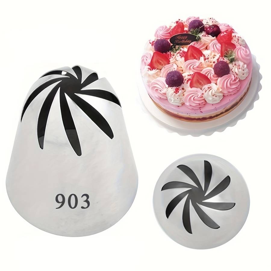 Professional Cake Decorating Head Model 4Pcs Silvery Flowering Nozzle