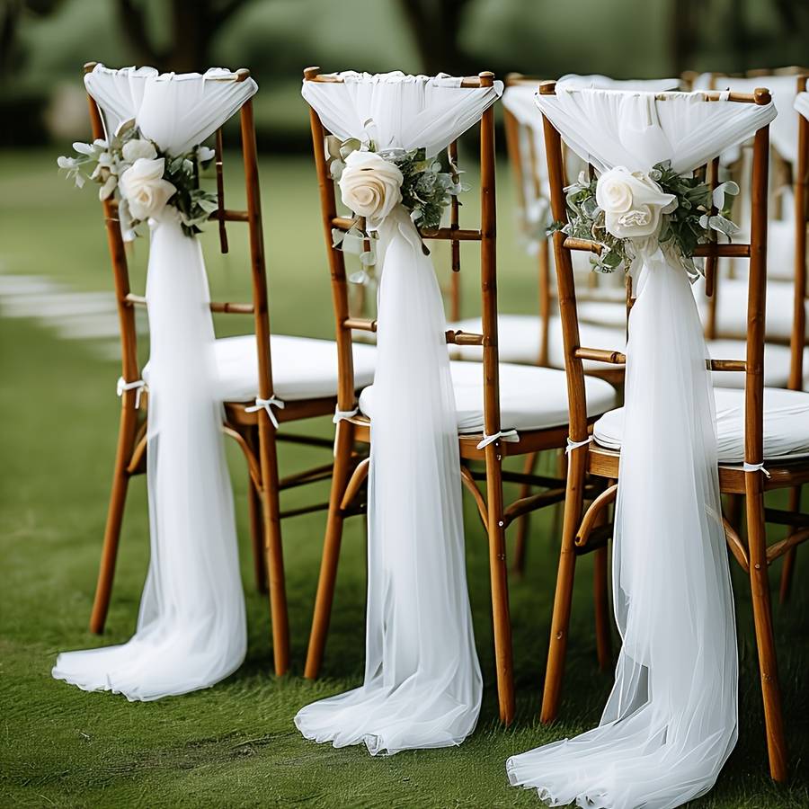 Wedding Supplies Color White Size 75Cm*400Cm 29.5In*157.5In