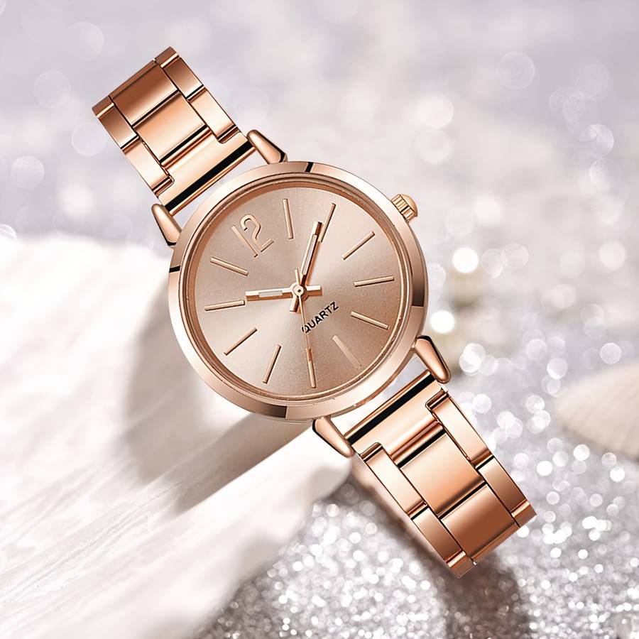 Deluxe Able Silvery Watch Or Women Able Quartz Silvery Bracelet Rg1Pc