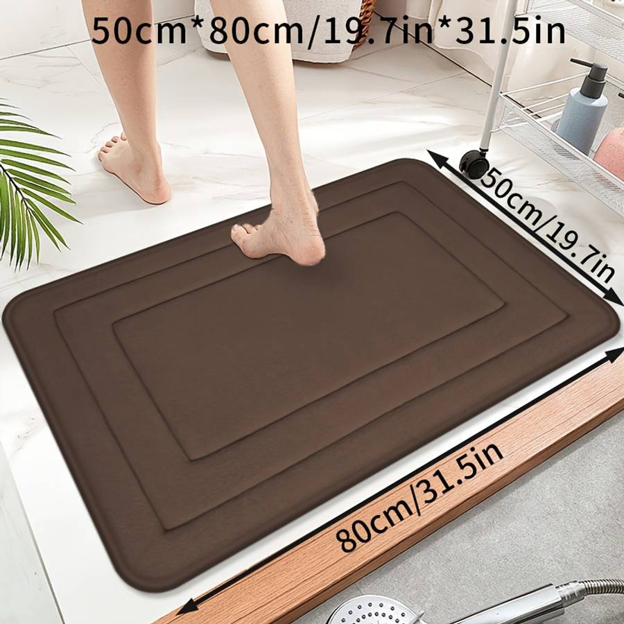 Floor Mats Color Grey Size 40Cmx60Cm-15.7Inx23.6In