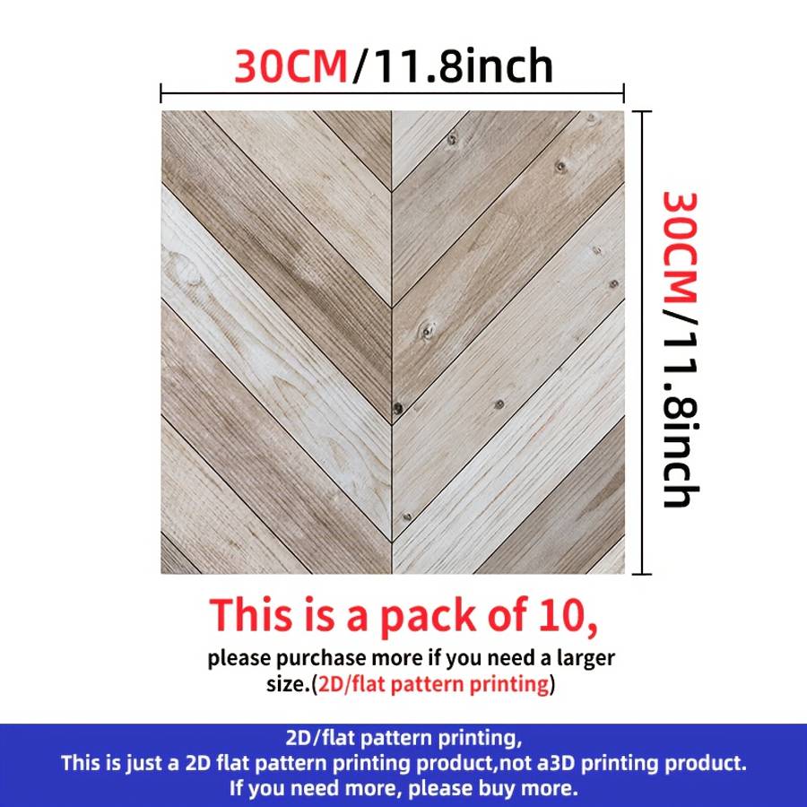 Self Adhesive Floor Stickers 11.8Inchx11.8Inch30X30Cm