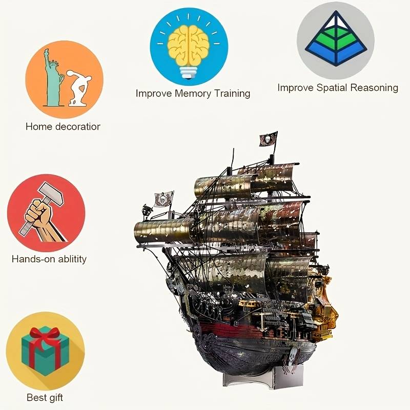 3D Jigsaw Puzzle Model Ship Items Pirate Ship