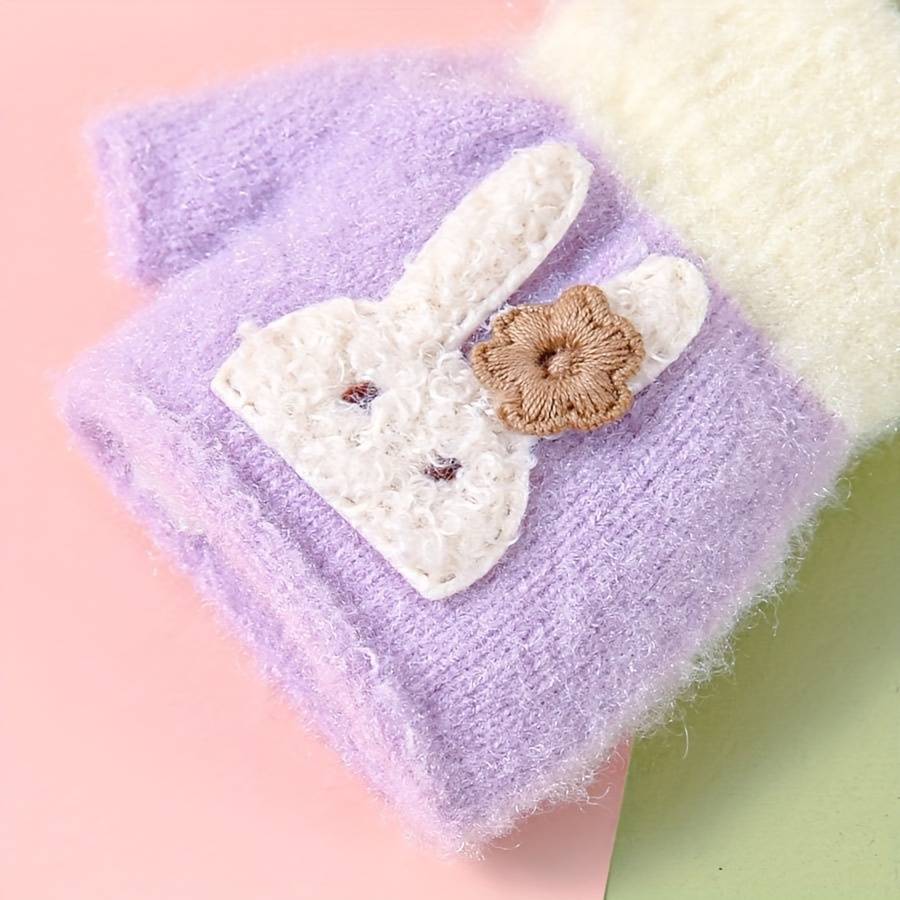 Winter Gloves Color Pink