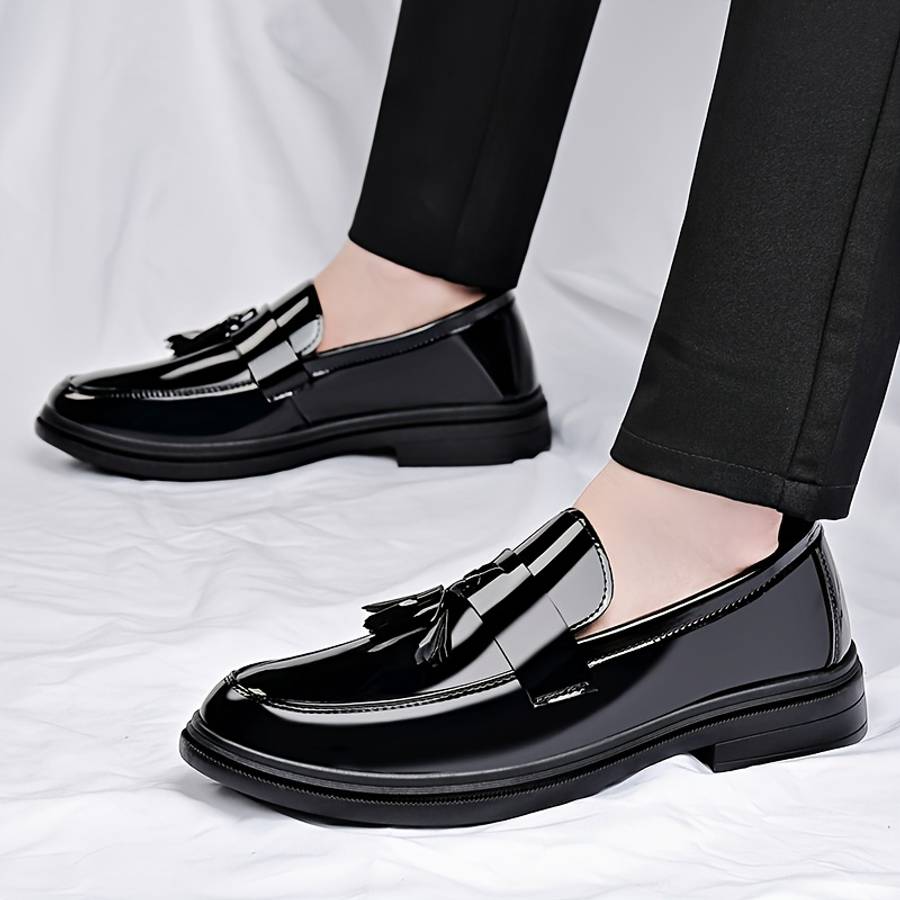 Mens Leather Shoes Color Black Sizeuk 8